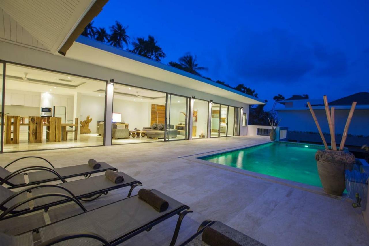 Luxury Seaview Villa -Double Infinity Pools-20 Persons Chaweng-stranden Eksteriør billede