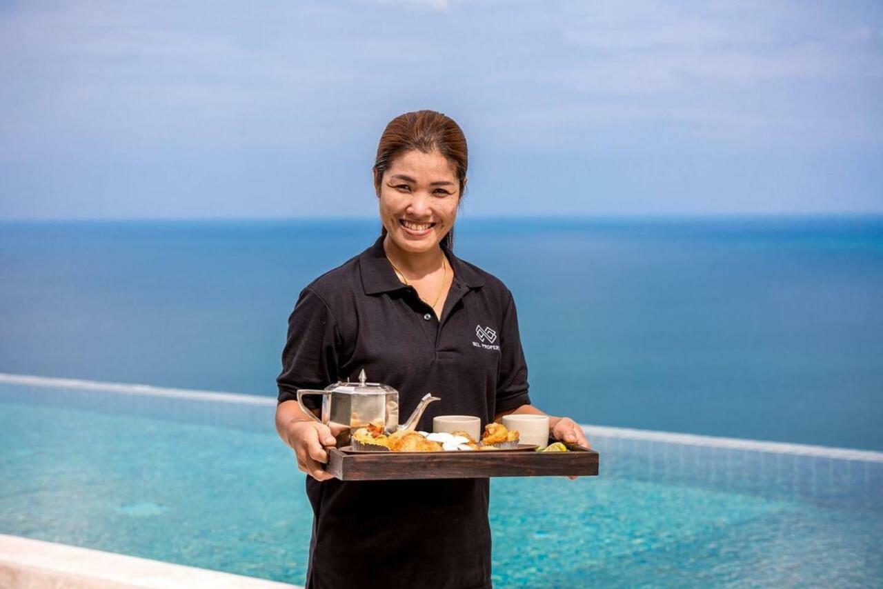 Luxury Seaview Villa -Double Infinity Pools-20 Persons Chaweng-stranden Eksteriør billede