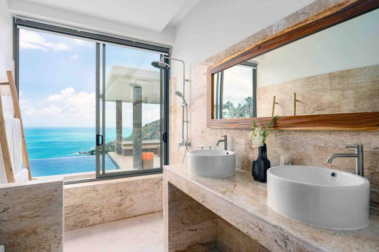 Luxury Seaview Villa -Double Infinity Pools-20 Persons Chaweng-stranden Eksteriør billede