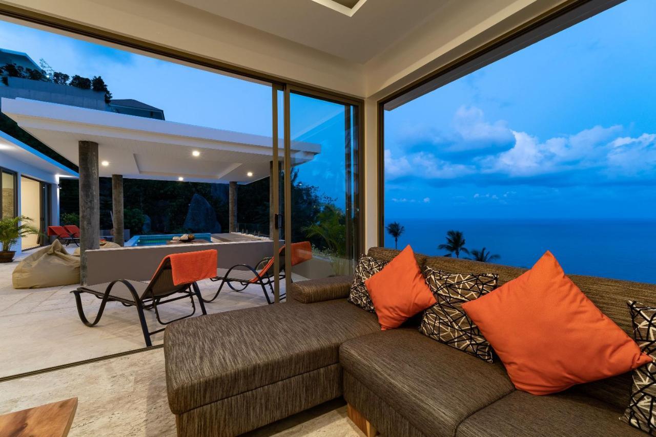 Luxury Seaview Villa -Double Infinity Pools-20 Persons Chaweng-stranden Eksteriør billede