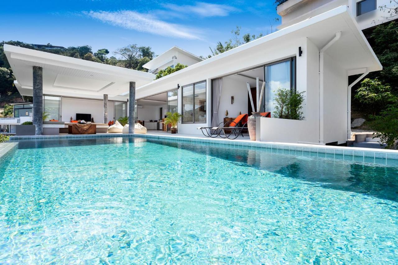 Luxury Seaview Villa -Double Infinity Pools-20 Persons Chaweng-stranden Eksteriør billede