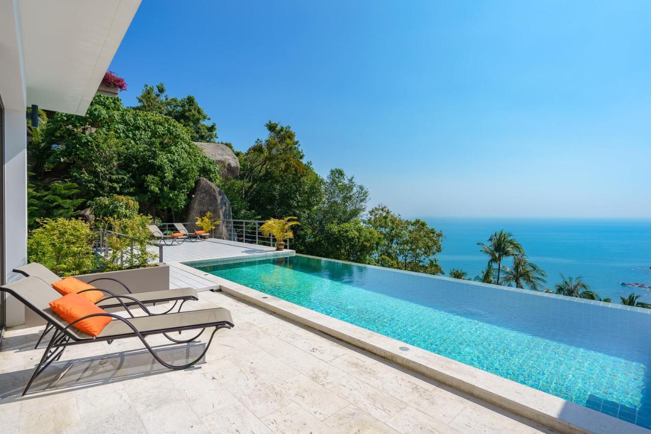 Luxury Seaview Villa -Double Infinity Pools-20 Persons Chaweng-stranden Eksteriør billede