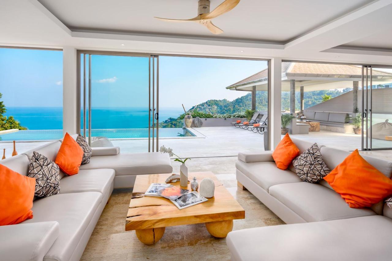 Luxury Seaview Villa -Double Infinity Pools-20 Persons Chaweng-stranden Eksteriør billede