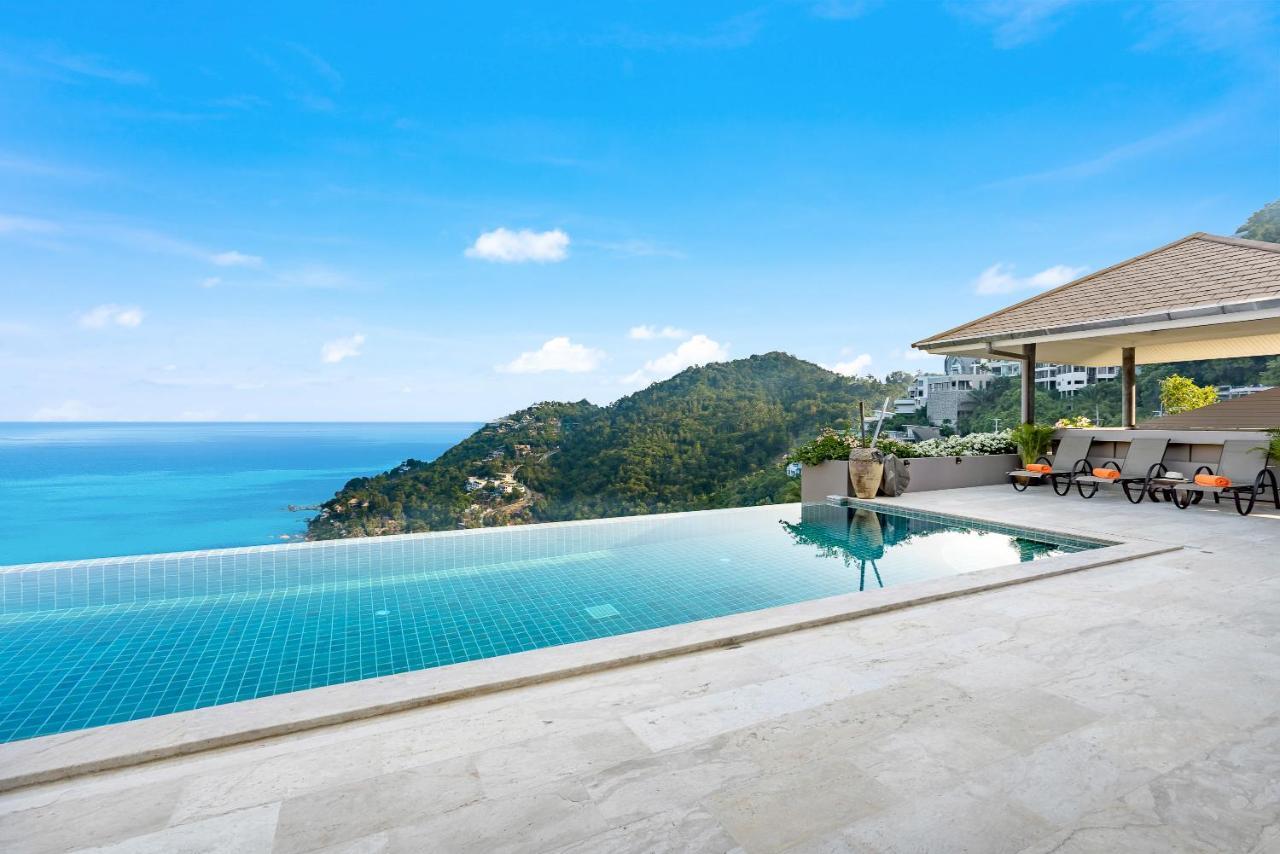 Luxury Seaview Villa -Double Infinity Pools-20 Persons Chaweng-stranden Eksteriør billede